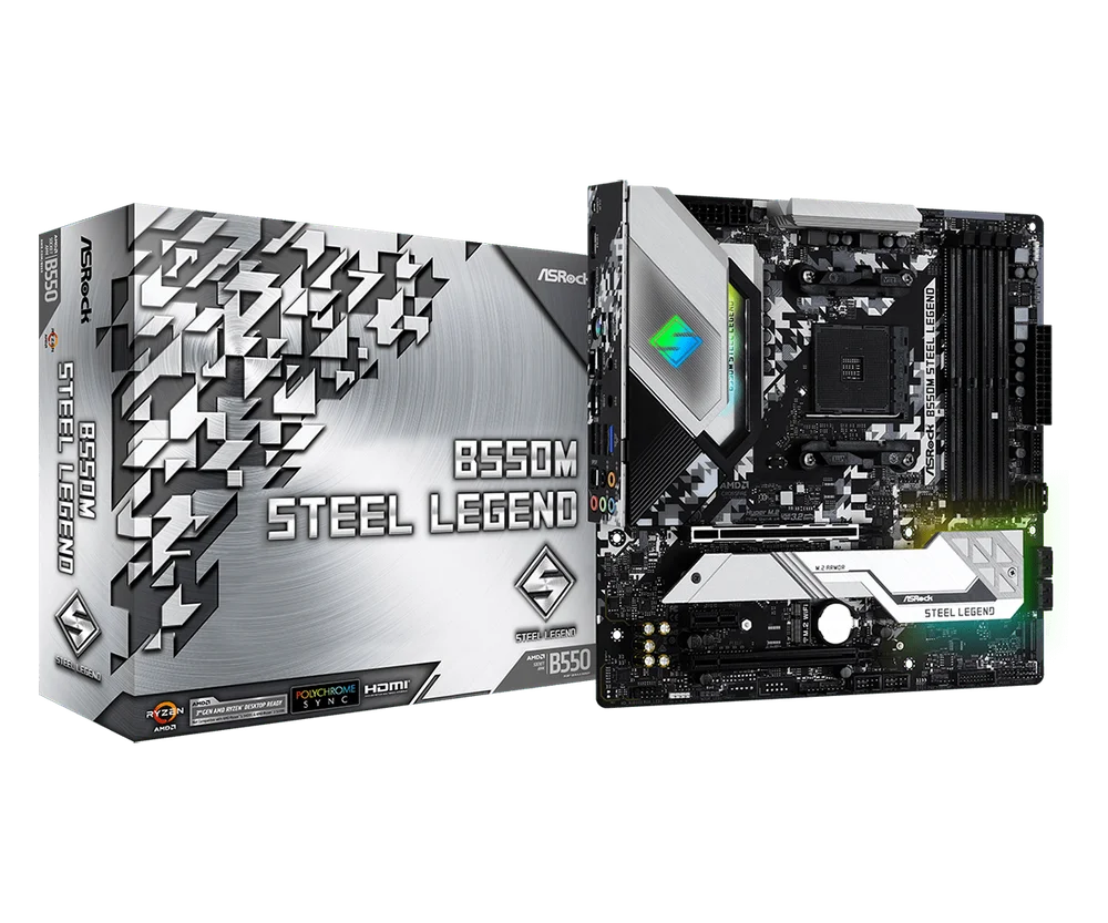 こ*ー様 Ryzen7 5700X+B550M SteelLegend CPUマ Placa Me AsRock B550M Steel Legend KaBuM