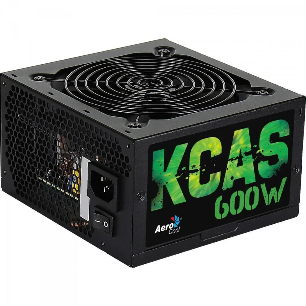 Fonte Aerocool ATX, 600W, 80 Plus Bronze, Bivolt, FAN 120mm, Sem Cabo, KCAS Fonte Aerocool ATX, 600W, 80 Plus Bronze, Bivolt, FAN 120mm, Sem Cabo, KCAS