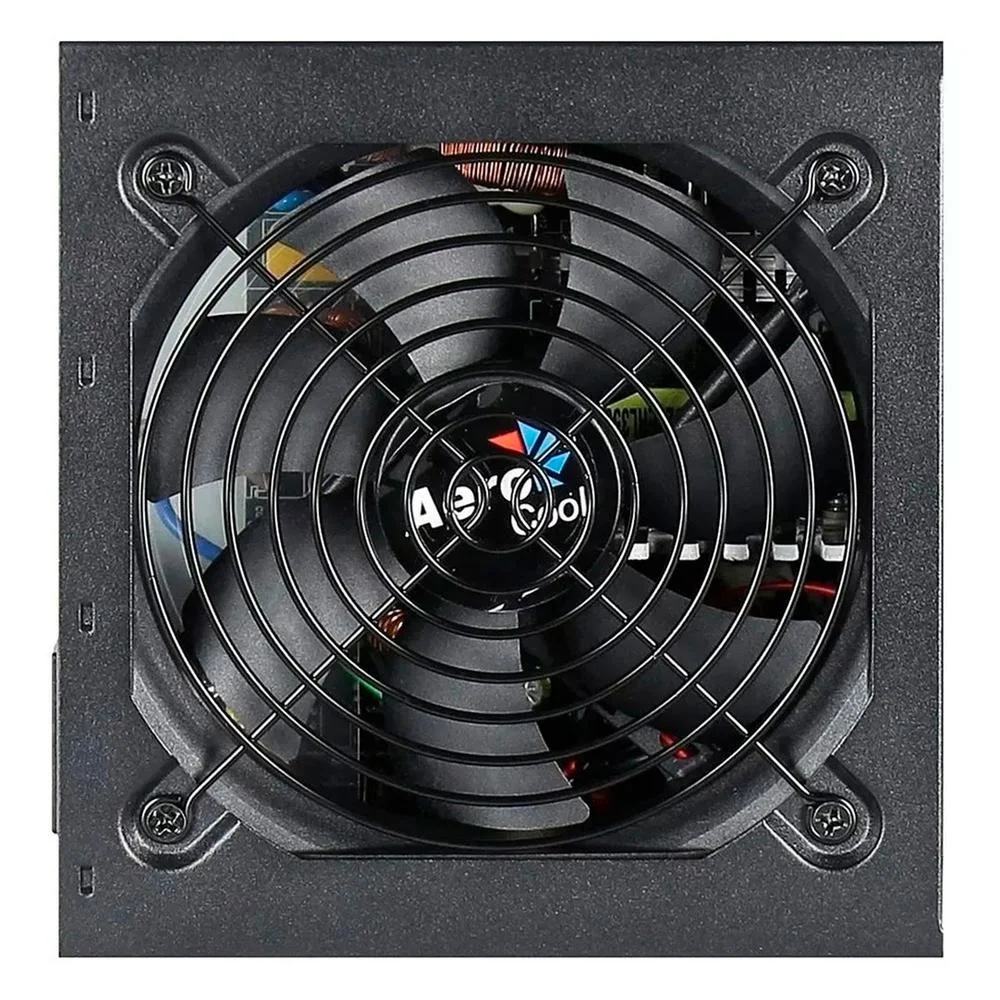 Fonte Aerocool ATX, 600W, 80 Plus Bronze, Bivolt, FAN 120mm, Sem Cabo, KCAS Fonte Aerocool ATX, 600W, 80 Plus Bronze, Bivolt, FAN 120mm, Sem Cabo, KCAS
