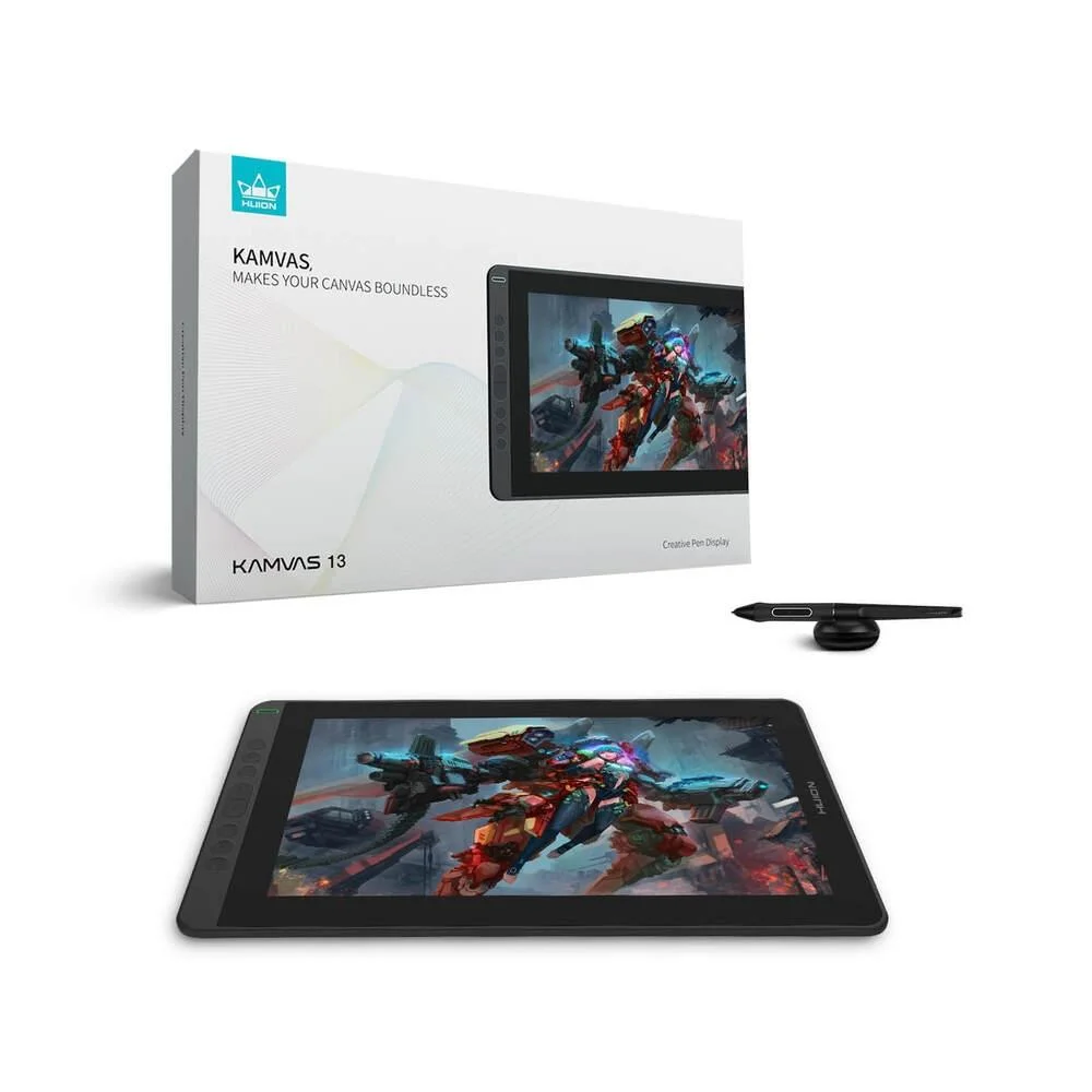 HUION 液タブ Kamvas 13 13.3インチ パープル Mesa Digitalizadora Huion Kamvas