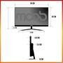 Monitor Moob 24 Polegadas, Full HD, 75Hz, 2ms, LED, Tela Curva, HDMI
