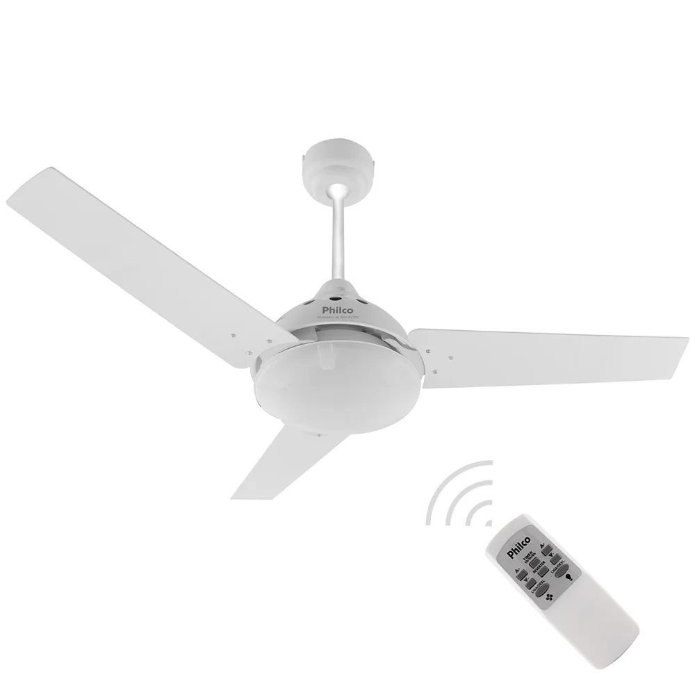 Ventilador de Teto Philco Cancun, Com Controle Remoto, 220V - PVT04B Ventilador de Teto Philco Cancun, Com Controle Remoto, 220V - PVT04B