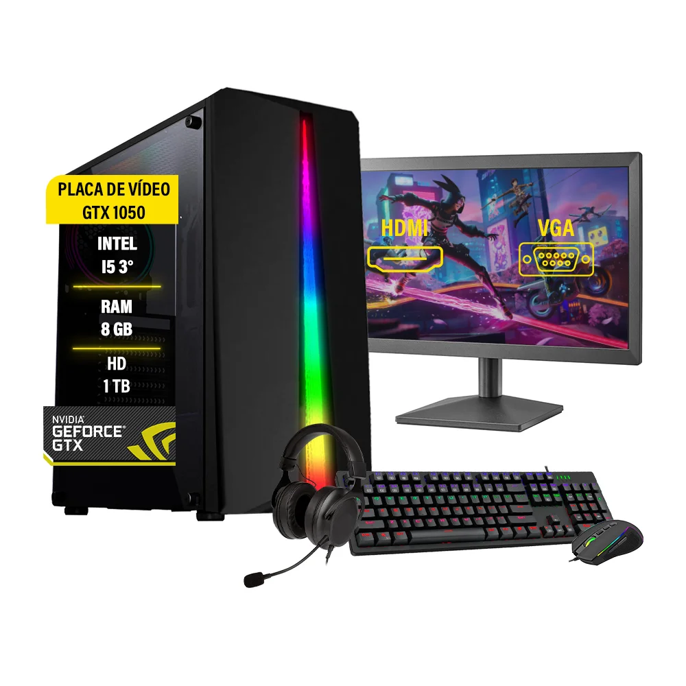 Pc Gamer Completo Maximus Intel Core i53330 KaBuM
