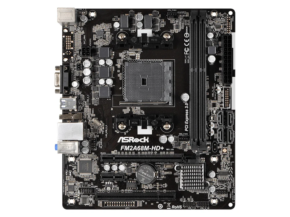 Placa-Mãe AsRock R2.0, AMD FM2/FM2+ A68M HD