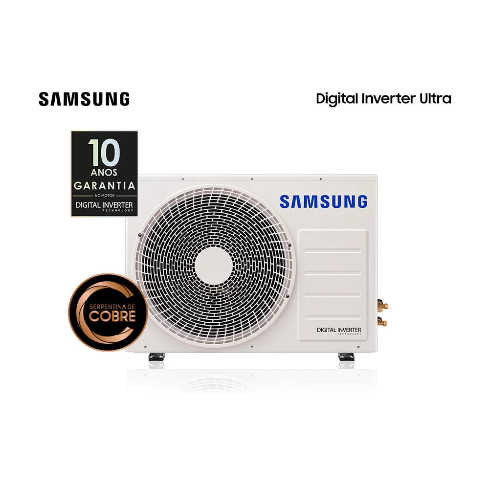 Ar Condicionado Split Digital Inverter Ultra, Samsung, 18.000 Btus, Quente/Frio, 220V Monofásico - AR18TSHZDWKNAZ Ar Condicionado Split Digital Inverter Ultra, Samsung, 18.000 Btus, Quente/Frio, 220V Monofásico - AR18TSHZDWKNAZ