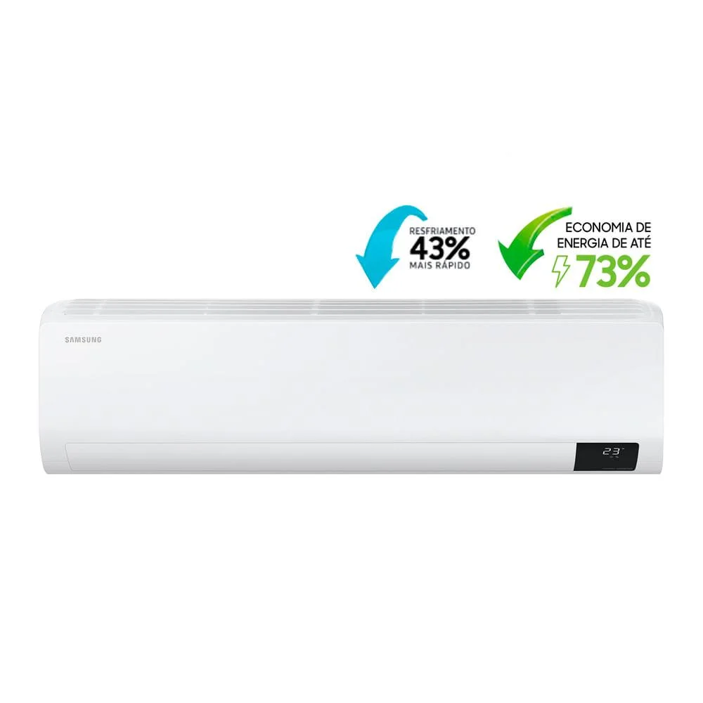 Ar Condicionado Split Digital Inverter Ultra, Samsung, 18.000 Btus, Quente/Frio, 220V Monofásico - AR18TSHZDWKNAZ Ar Condicionado Split Digital Inverter Ultra, Samsung, 18.000 Btus, Quente/Frio, 220V Monofásico - AR18TSHZDWKNAZ