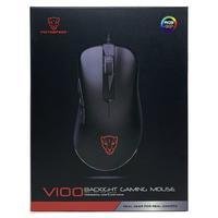 Mouse Gamer Motospeed V100, 6400 DPI, RGB, Preto