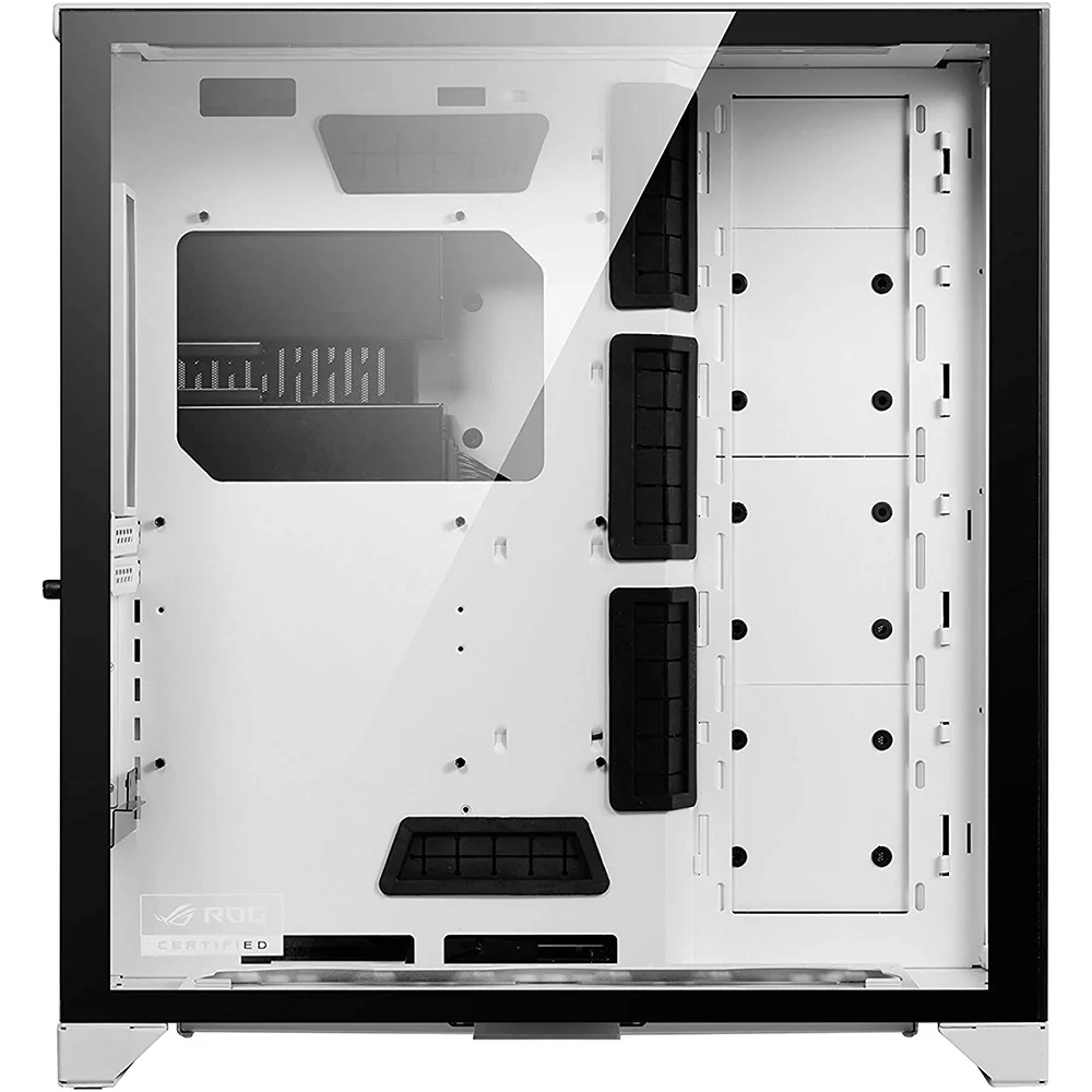 Gabinete Lian Li 011 Dynamic XL ROG Edition Branco Full Tower Lateral de Vidro Temperado - 011DXL-W Gabinete Lian Li 011 Dynamic XL ROG Edition Branco Full Tower Lateral de Vidro Temperado - 011DXL-W