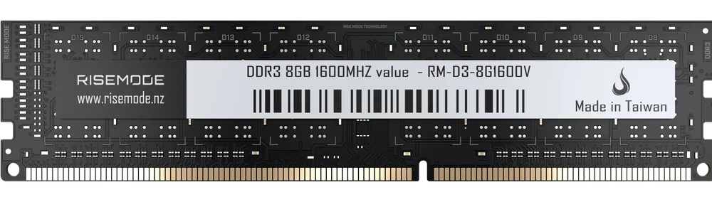 Memória RAM Rise Mode, 8GB, 1600MHz, DDR3, CL11 - RM-D3-8G1600V Memória RAM Rise Mode, 8GB, 1600MHz, DDR3, CL11 - RM-D3-8G1600V