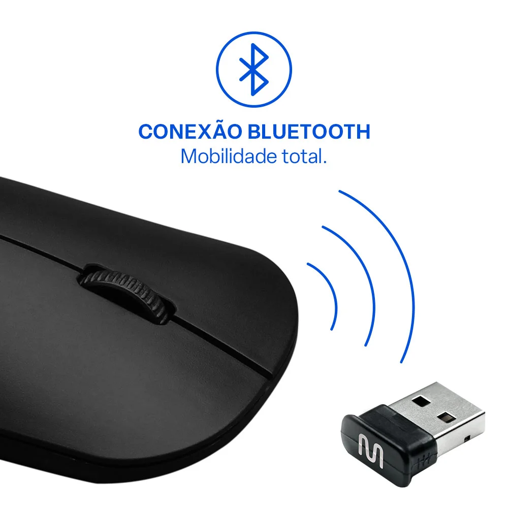 Mouse Sem Fio Multi Mo307, 2.4GHZ, 1200DPI, 3 Botões, USB, Preto Mouse Sem Fio Multi Mo307, 2.4GHZ, 1200DPI, 3 Botões, USB, Preto