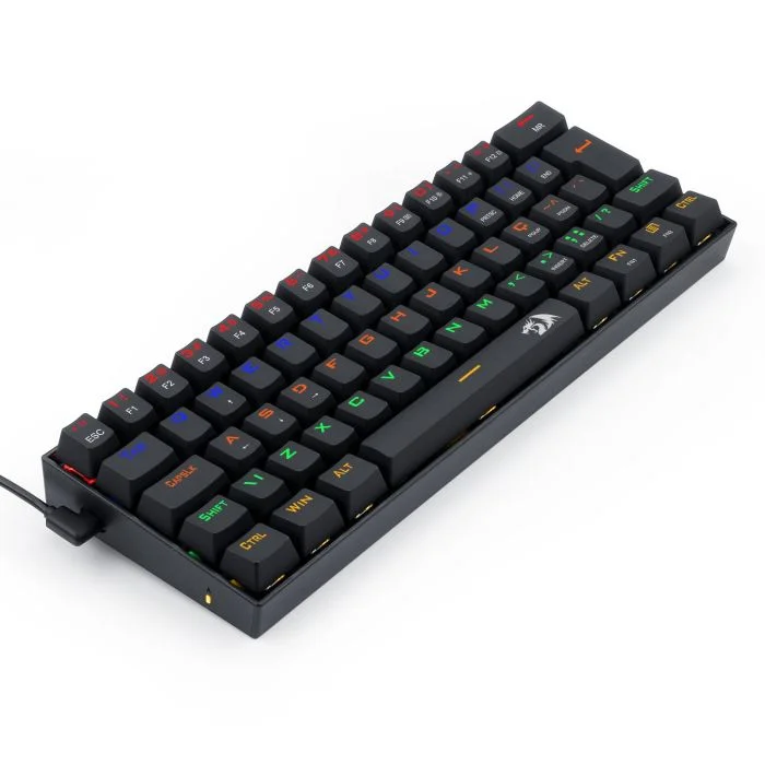 Teclado Gamer Redragon Lakshmi Rainbow, Switch Azul - K606r Teclado Gamer Redragon Lakshmi Rainbow, Switch Azul - K606r