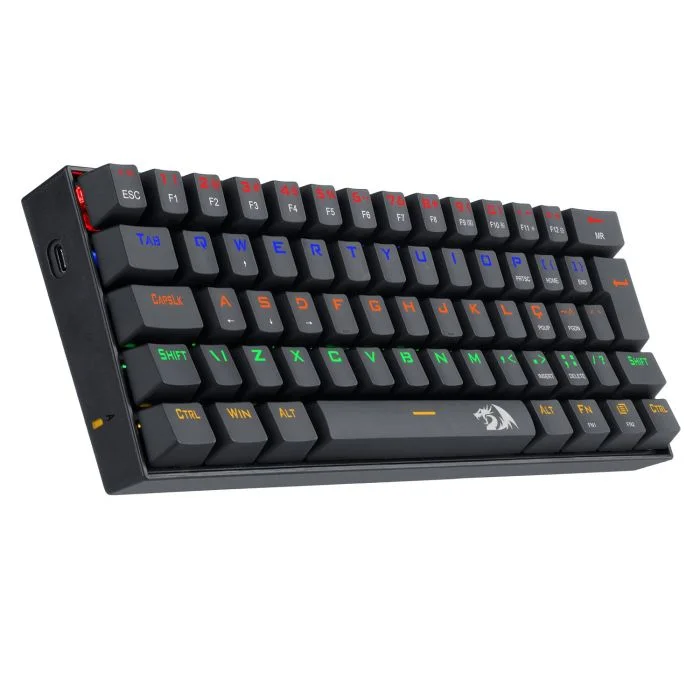 Teclado Gamer Redragon Lakshmi Rainbow, Switch Azul - K606r Teclado Gamer Redragon Lakshmi Rainbow, Switch Azul - K606r