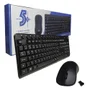 KIT Teclado + Mouse S/ Fio 015-0079 Office.