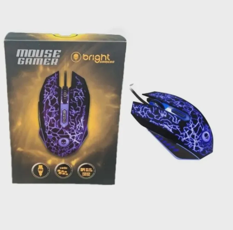 Mouse Gamer Light Usb Rgb 2400 Kabum