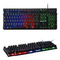 Teclado Gamer Fortrek Crusader, LED Rainbow, USB, ABNT2, Preto - Discampnet  Informática