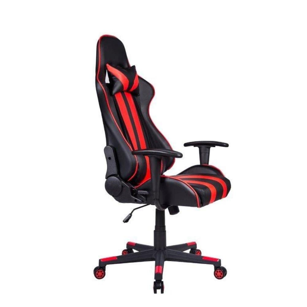 Cadeira Gamer Pelegrin Em Couro Pu, Reclinável, Preta E Vermelha - PEL-3013 Cadeira Gamer Pelegrin Em Couro Pu, Reclinável, Preta E Vermelha - PEL-3013