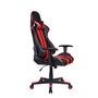 Cadeira Gamer Pelegrin Em Couro Pu, Reclinável, Preta E Vermelha - PEL-3013