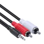 Cabo De Áudio 2 RCA Para P2 3.5mm, PCYES 28awg, Puro Cobre, 2M - P2r35-2