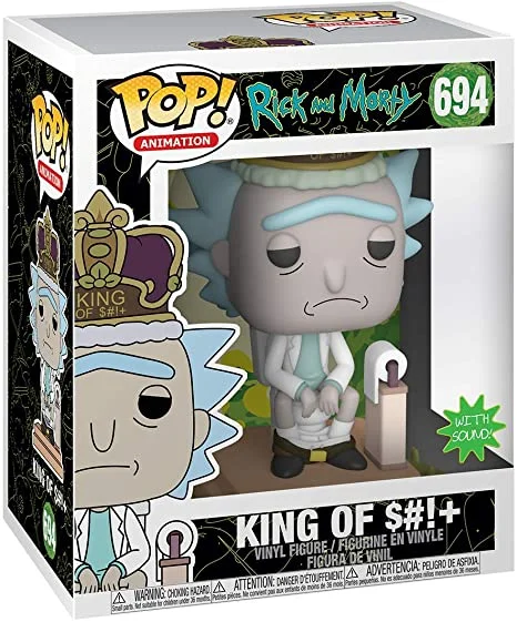 Boneco Funko Pop Rick And Morty Rick King Of $#!+ Electronic 694. Boneco Funko Pop Rick And Morty Rick King Of $#!+ Electronic 694.