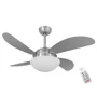 Ventilador Air E Controle Remoto Titânio e Aço Escovado - 127V