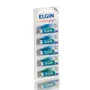 Pilha Alcalina A27, Cartela Com 5 Unidades, Elgin - 82196