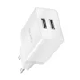 Carregador De Parede Universal - 2 Saídas Usb - Bivolt - 2.1a - Branco - Geonav Essential Esacw2