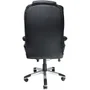 Cadeira Office Mymax Presidente Confort, até 120kg, Em Couro Pu, Giratória, Preto