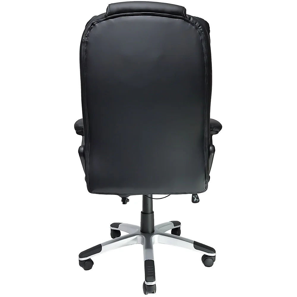 Cadeira Office Mymax Presidente Confort, até 120kg, Em Couro Pu, Giratória, Preto Cadeira Office Mymax Presidente Confort, até 120kg, Em Couro Pu, Giratória, Preto