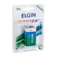 Bateria Elgin Alcalina 9v Blister 1 Unidade