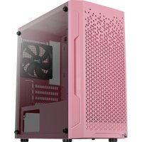 Gabinete Gamer Aerocool Trinity Mini V1, Mid Tower, ATX, Lateral Vidro, Rosa