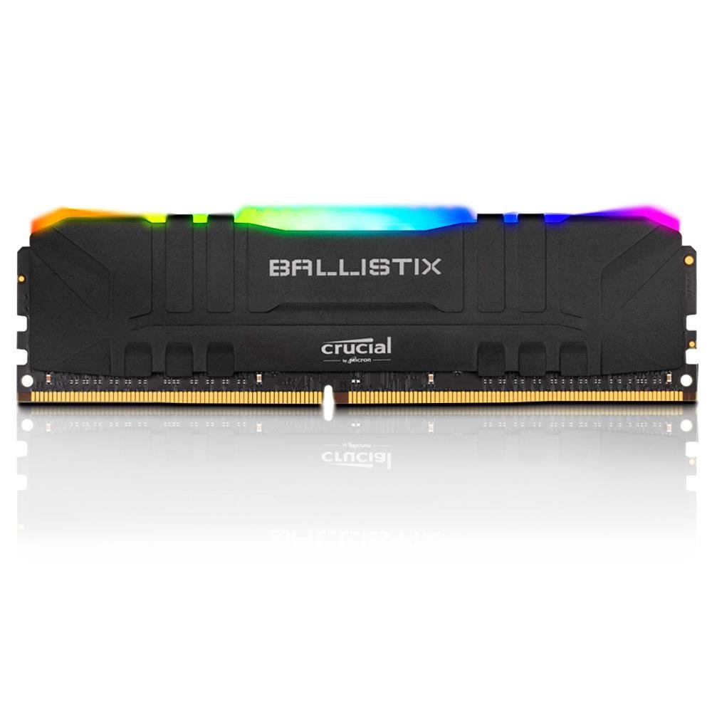 Crucial Ballistix RGB DDR4 メモリー ブラック Memória Crucial Ballistix RGB 16GB 3200MHz DDR4