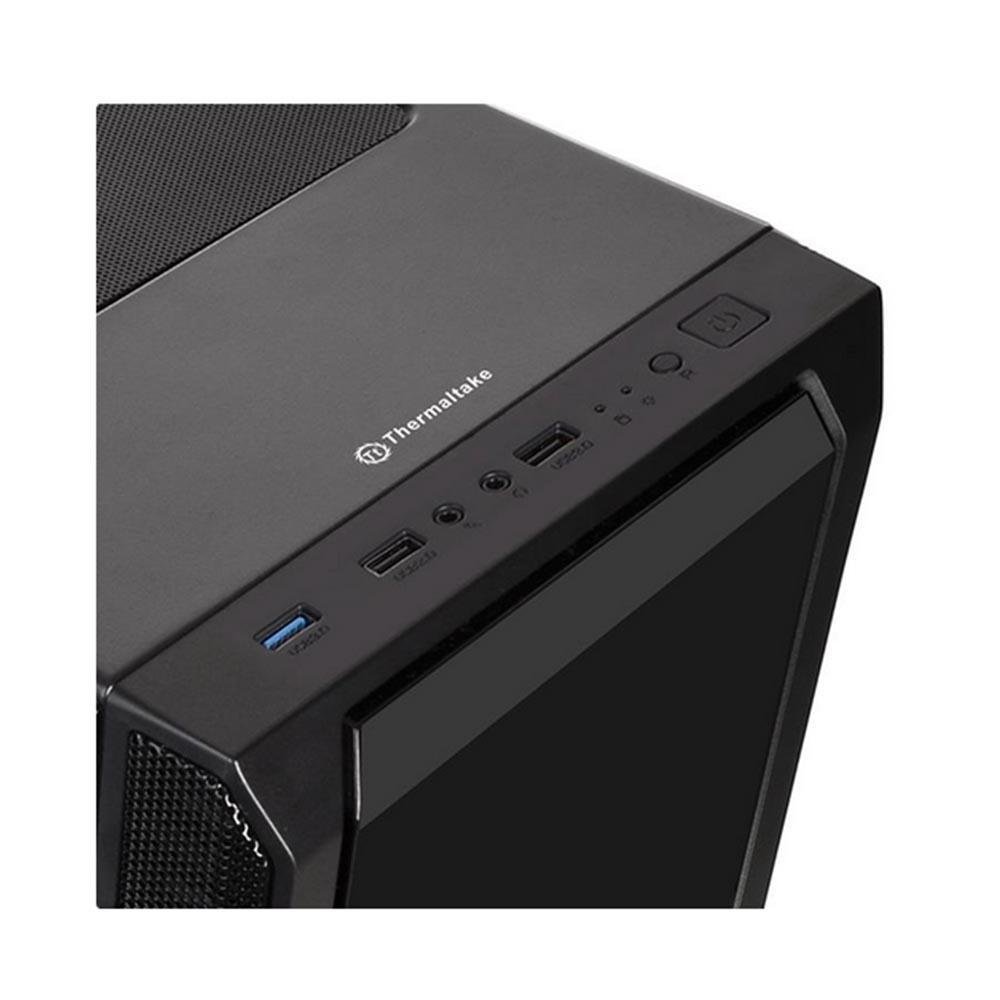 Gabinete Thermaltake Versa J23, Mid Tower, RGB, ATX, Vidro Lateral, Com 4 Fans, Black - Ca-1l6-00m1wn-01 Gabinete Thermaltake Versa J23, Mid Tower, RGB, ATX, Vidro Lateral, Com 4 Fans, Black - Ca-1l6-00m1wn-01