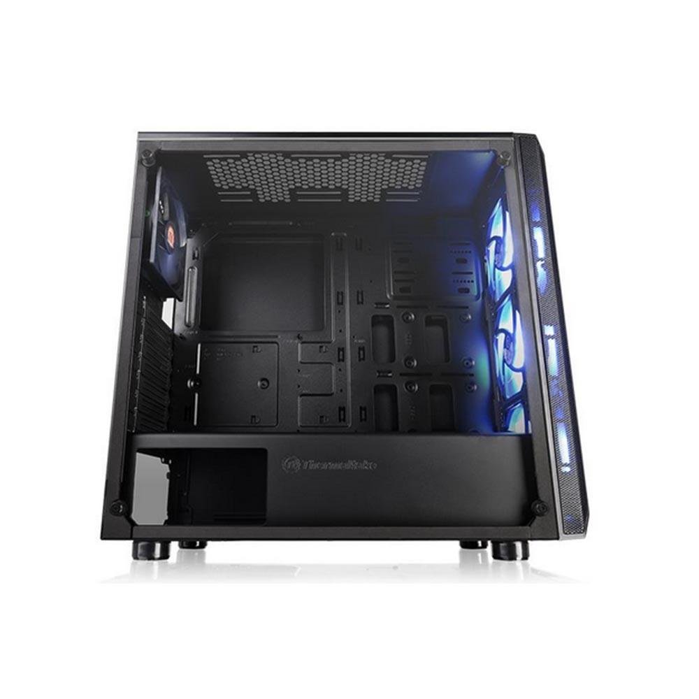 Gabinete Thermaltake Versa J23, Mid Tower, RGB, ATX, Vidro Lateral, Com 4 Fans, Black - Ca-1l6-00m1wn-01 Gabinete Thermaltake Versa J23, Mid Tower, RGB, ATX, Vidro Lateral, Com 4 Fans, Black - Ca-1l6-00m1wn-01