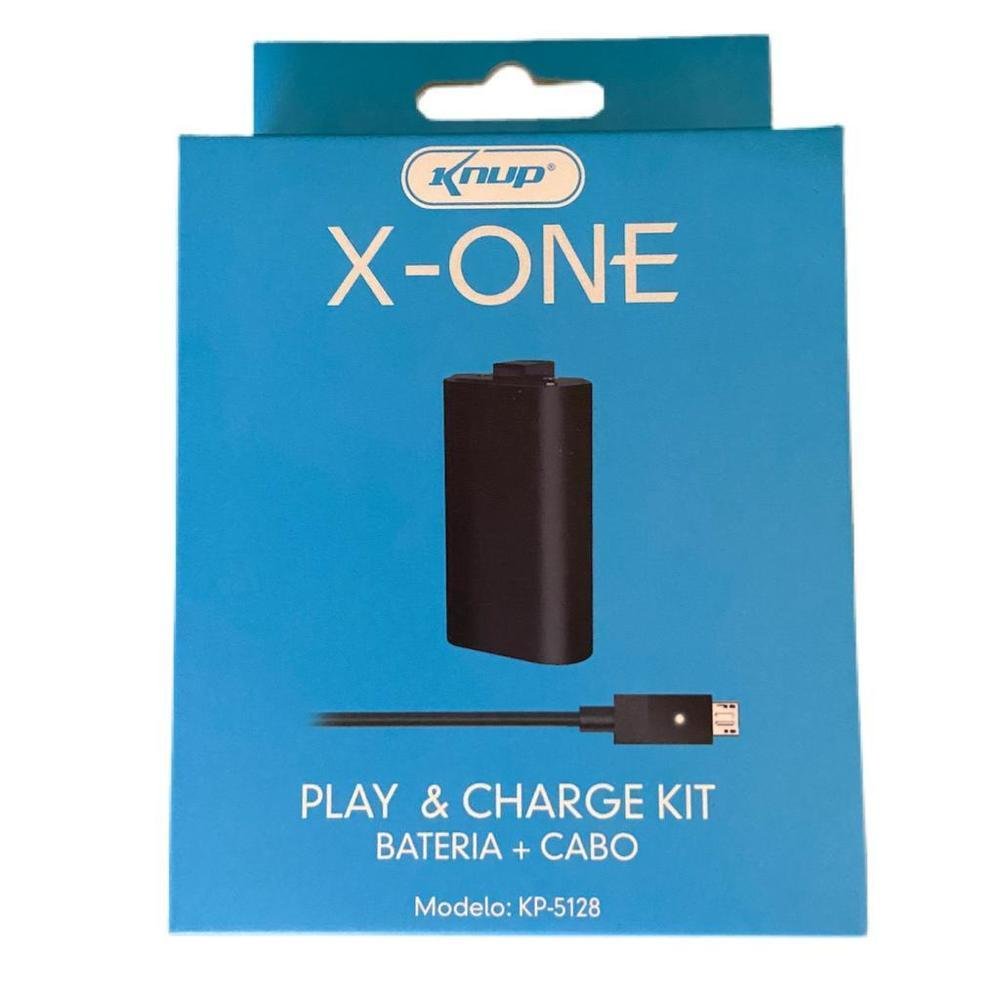 Bateria E Cabo Carregador Controle Xbox One - Knup Kp-5128