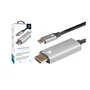 Cabo Adaptador USB-C X HDMI 4K 60hz Pix, 1.8m, Alumínio - 018-7450