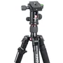 Tripé Com Cabeça Esférica Ball Head Kingjoy C1229b-v00 Preto Fibra De Carbono Para Até 10kg
