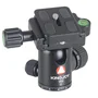 Tripé Com Cabeça Esférica Ball Head Kingjoy C1229b-v00 Preto Fibra De Carbono Para Até 10kg
