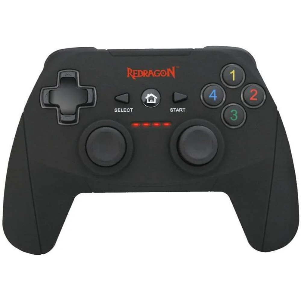 Controle Redragon Sem Fio Harrow G808, Para PC E PS3, Preto Controle Redragon Sem Fio Harrow G808, Para PC E PS3, Preto