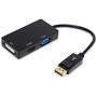 Cabo Conversor, Displayport-m X HDMI DVI VGA, Lotus 3 Em 1