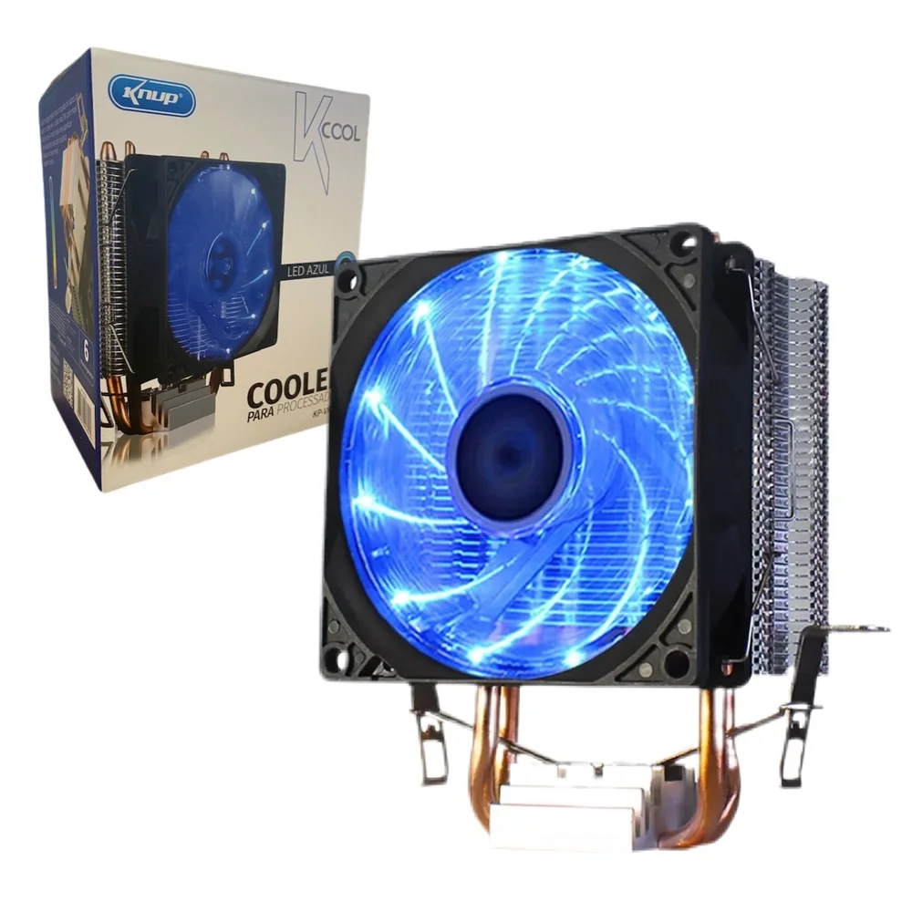 Cooler Fan Knup Multi Intel 90MM LED Preto KaBuM