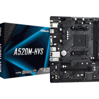 Placa-Mãe AsRock A520M-HVS, AMD AM4, mATX, DDR4 - 90-MXBE60-A0UAYZ
