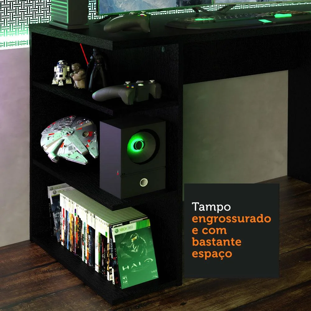 Mesa para Escritório Madesa, Preto - 9409 Mesa para Escritório Madesa, Preto - 9409