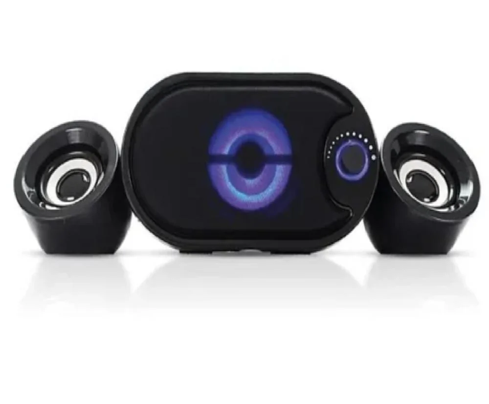 Caixa De Som KNUP Kp-6018bh Subwoofer 2.1, 11w RMS, USB/SD/bluetooth 11w P/ Pc