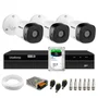 Kit 3 Câmeras Intelbras Vhd 1230 B Full Hd 1080p Bullet Visão Noturna De 30 Metros Ip67 + Dvr Gravador De Video Inteligente Intelbras Mhdx 1204 4 Canais + Hd 2TB