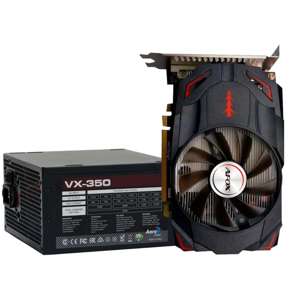 Kit Amd Radeon Rx 550 4gb Gddr5 Fonte 350w