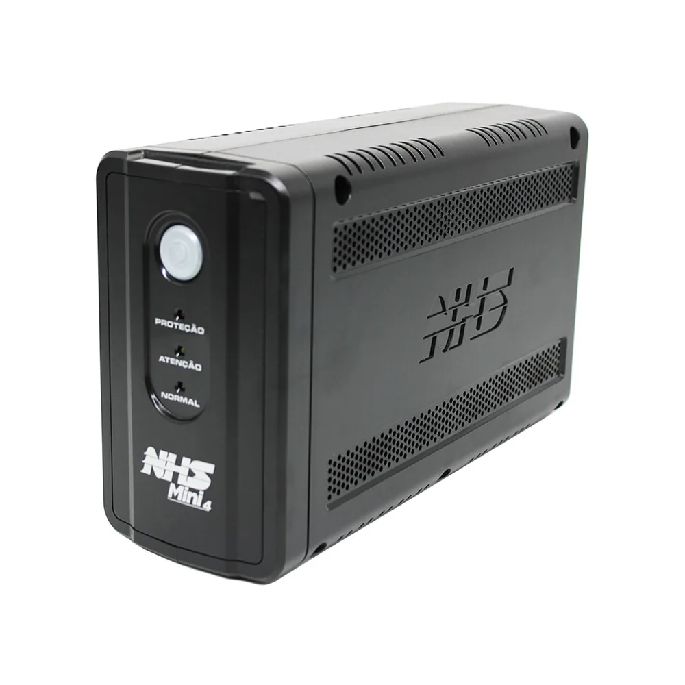 Nobreak NHS Mini 4, 700VA, Bateria Selada 7Ah, Monovolt 120V, Preto