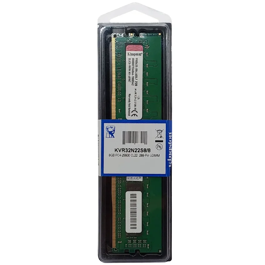 KINGSTON KVR32N22S8/8-D (8GB 2枚組) Memória Kingston 8GB DDR4 3200mhz Cl22 KaBuM
