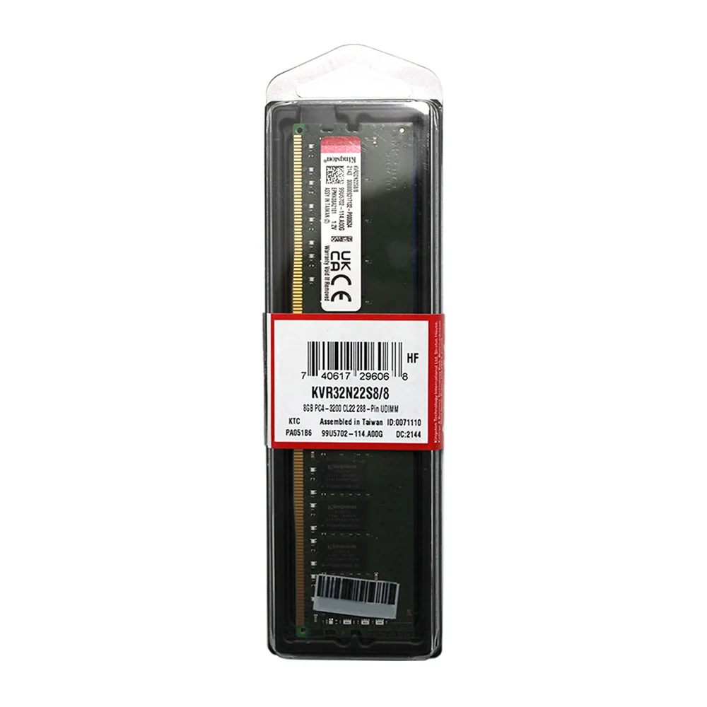 Memória Kingston 8GB DDR4 3200mhz Cl22 KaBuM