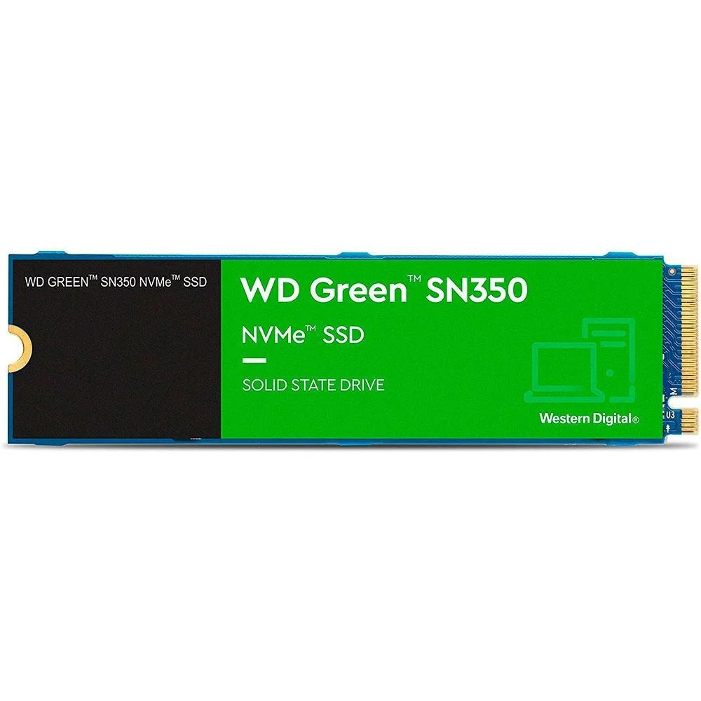 SSD WD Green Sn350, 1TB, M.2 2280 Nvme, 3200Mb/s, 2.500Mb/s - Wds100t3g0c-00azl0 SSD WD Green Sn350, 1TB, M.2 2280 Nvme, 3200Mb/s, 2.500Mb/s - Wds100t3g0c-00azl0