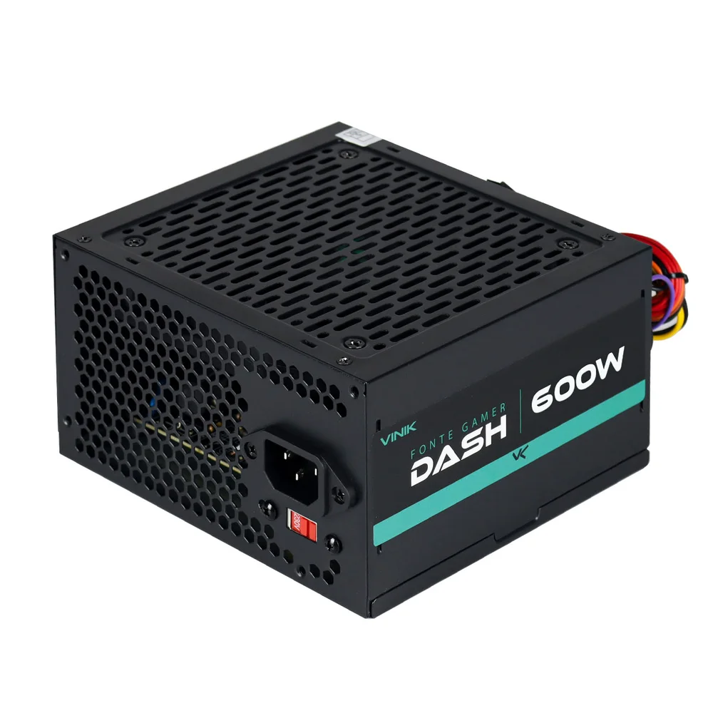 Fonte Vinik Gamer Dash, 600W, Preto - VFG600WP Fonte Vinik Gamer Dash, 600W, Preto - VFG600WP